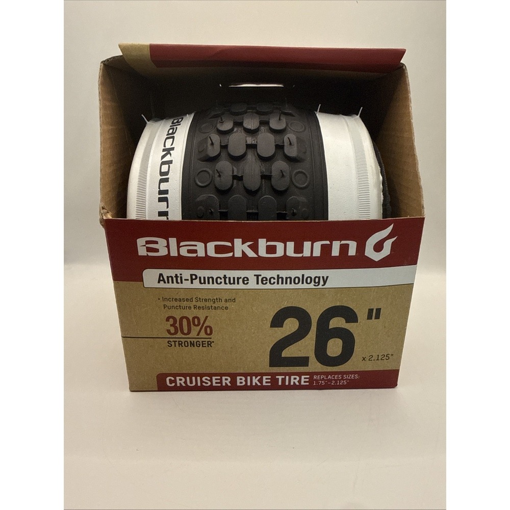 Blackburn Comfort Bike Tire 26" X 1.75"-2.125"-Black Anti Puncture -NIB